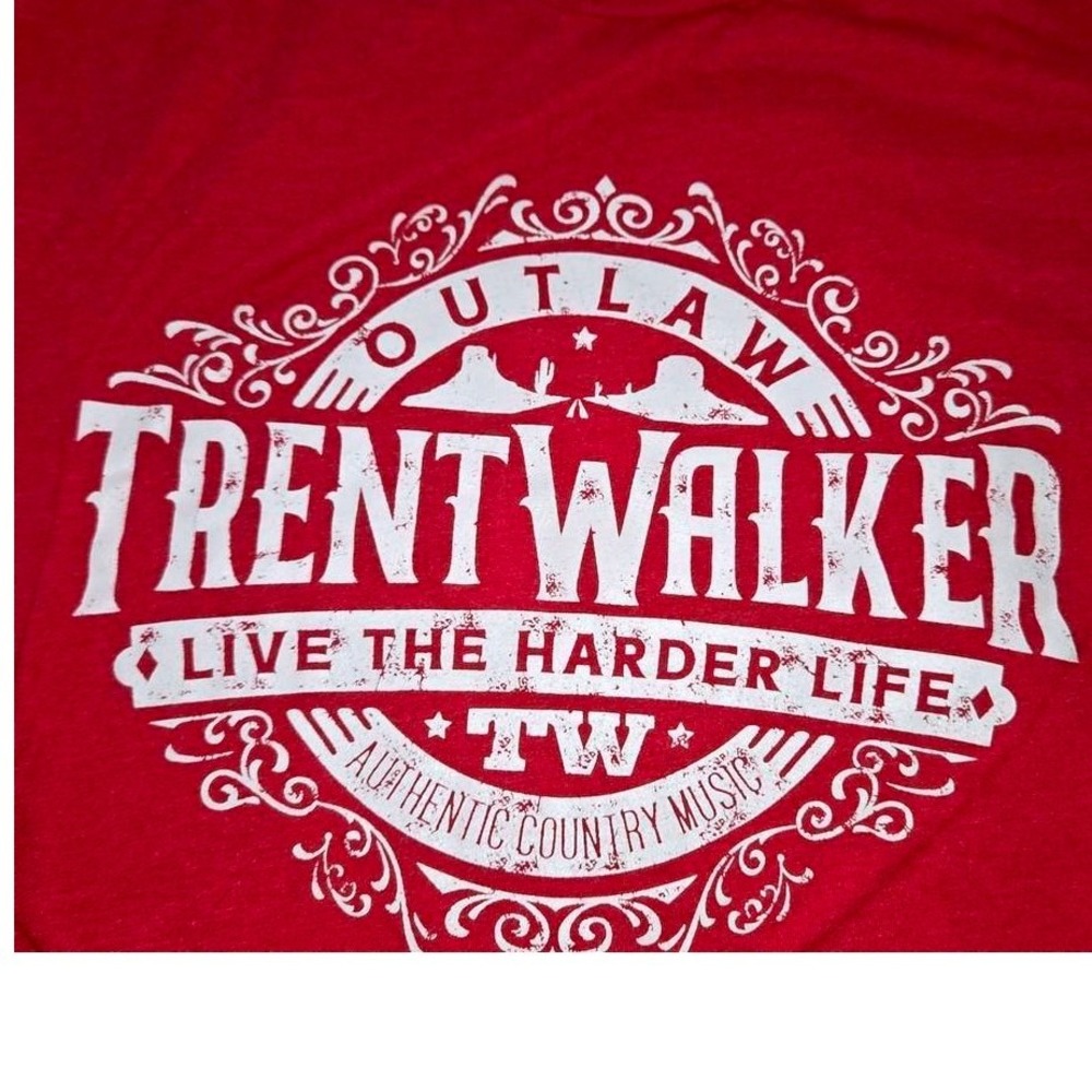 rent Walker‎ T Shirt Mens XL Red Texas Band Tee Outlaw Country Music Fort Worth
